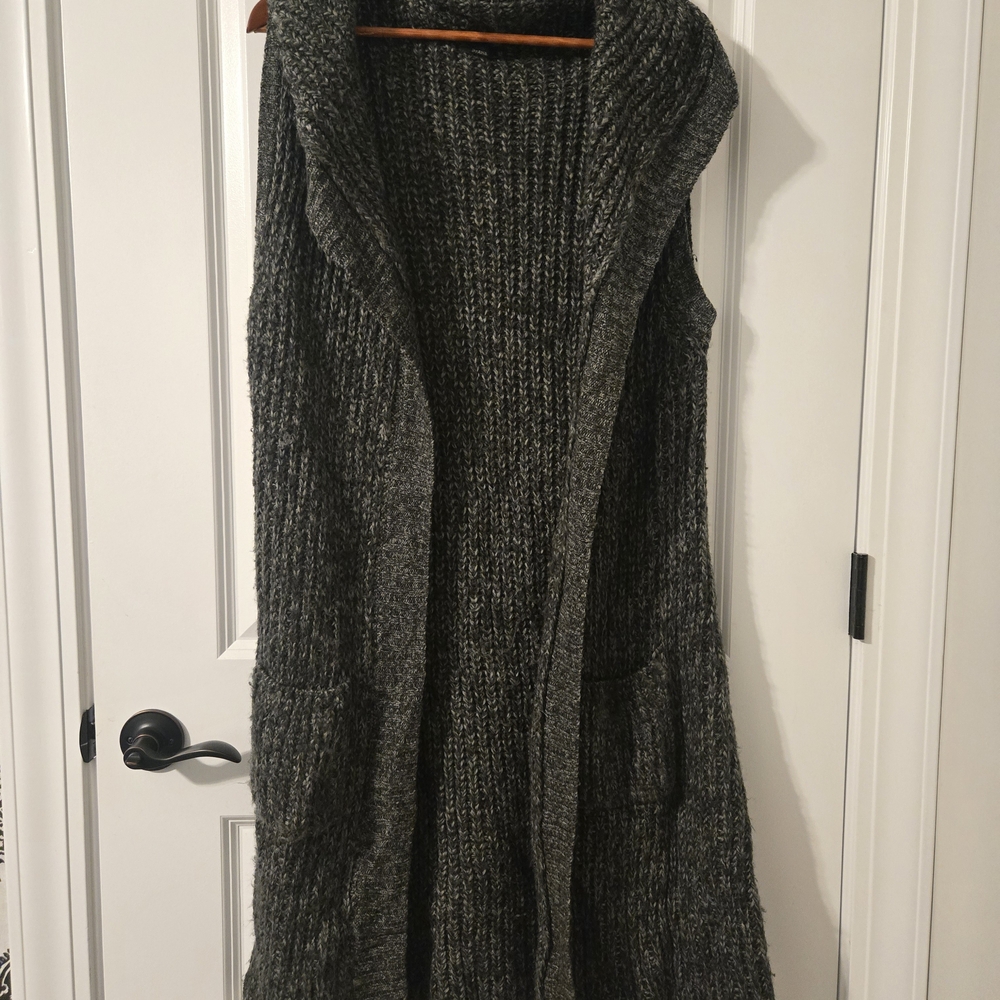 Prana Heather Gray Knit Cardigan